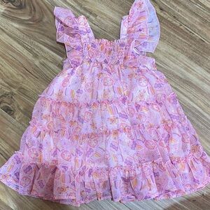 Cheeky Plum Pink and Purple Kids Easter Dress